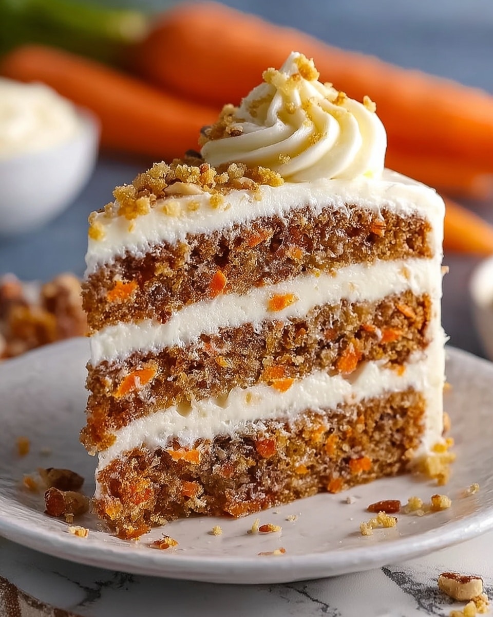 Moist Carrot Cake with Cream Cheese Frosting Recipe - Recipe Image
