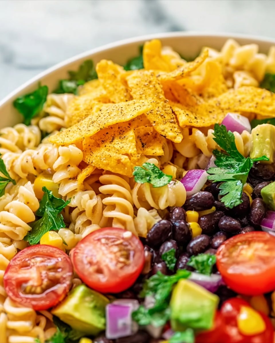 Ranch Taco Pasta Salad Recipe - Recipe Image
