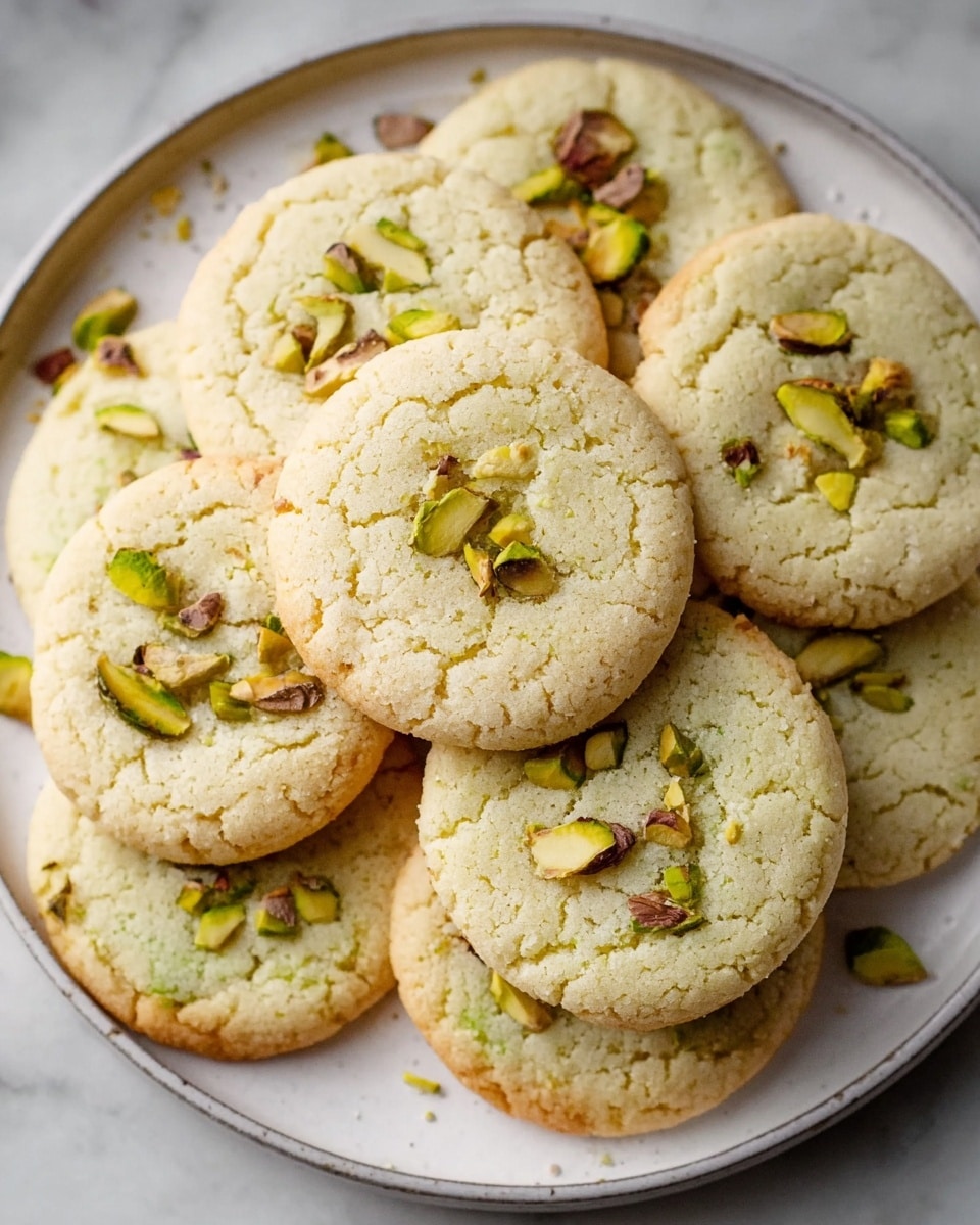Pistachio Cookies with White Chocolate Chips Recipe - Recipe Image
