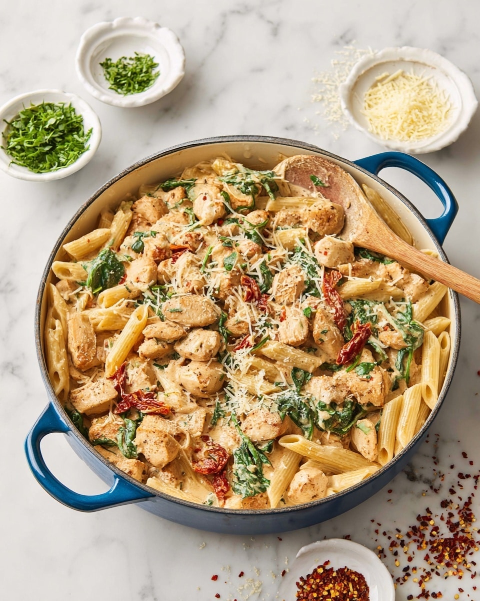 Marry Me Chicken Pasta (Tuscan Chicken Pasta) Recipe - Recipe Image