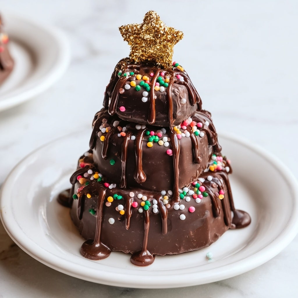 Chocolate Kinder Christmas Trees Recipe - Recipe Image