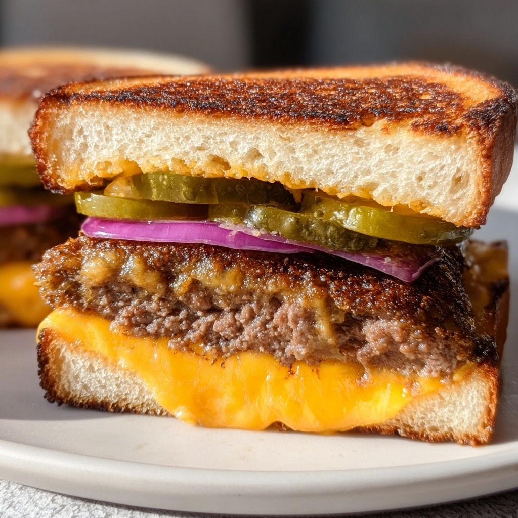 Smashed Burger Grilled Cheese Recipe - Recipe Image