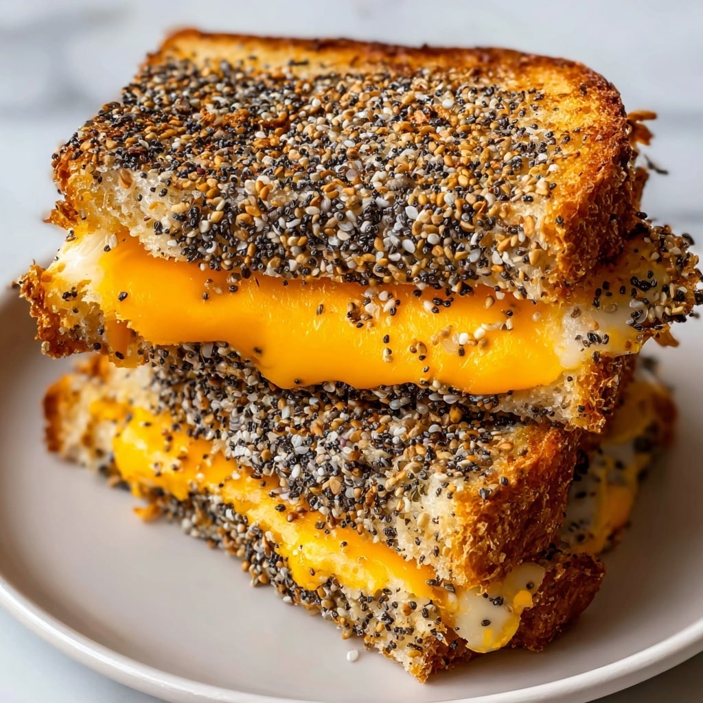 Everything Bagel Grilled Cheese Recipe - Recipe Image