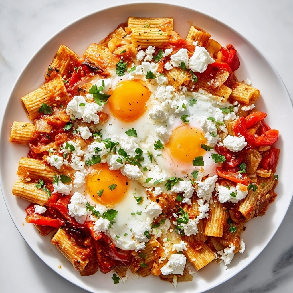 Quick Shakshuka Pasta Recipe - Recipe Image