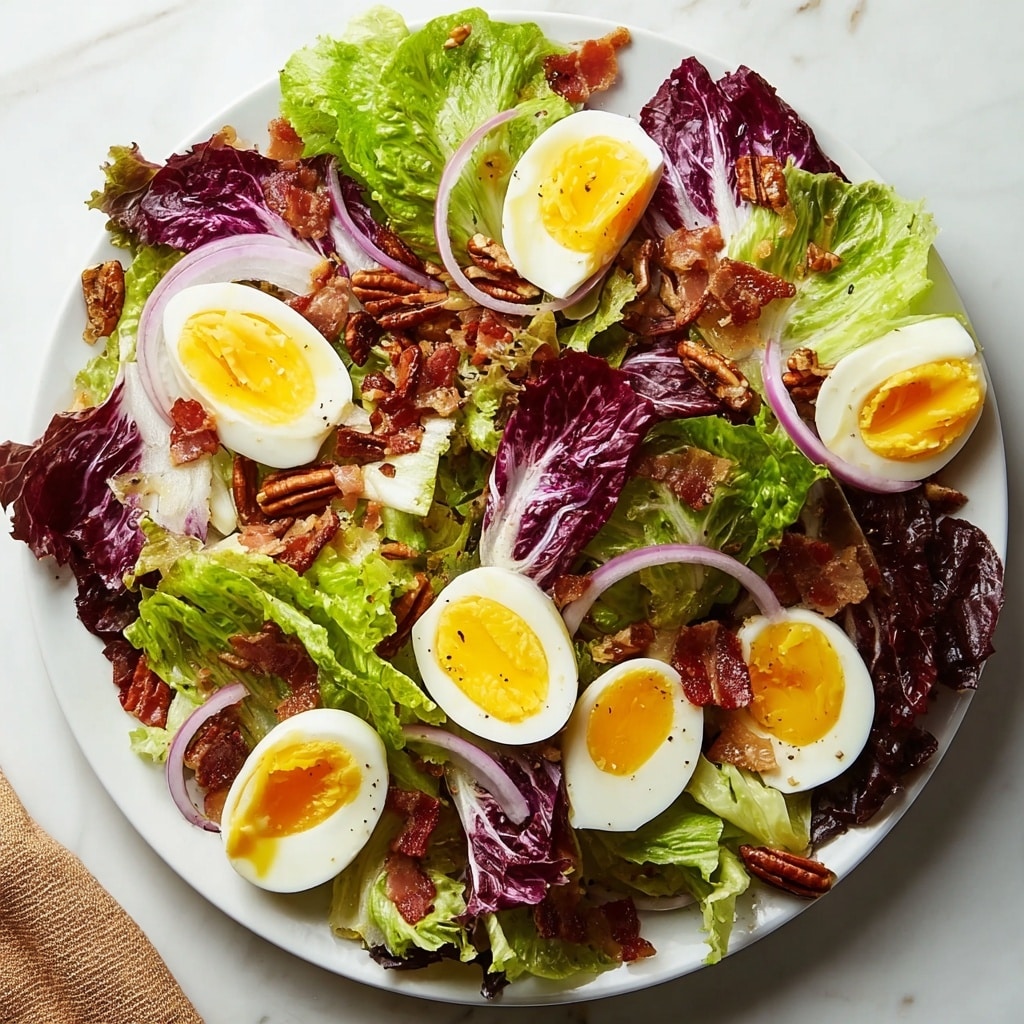 Bitter Greens Warm Bacon Dressing Recipe - Recipe Image