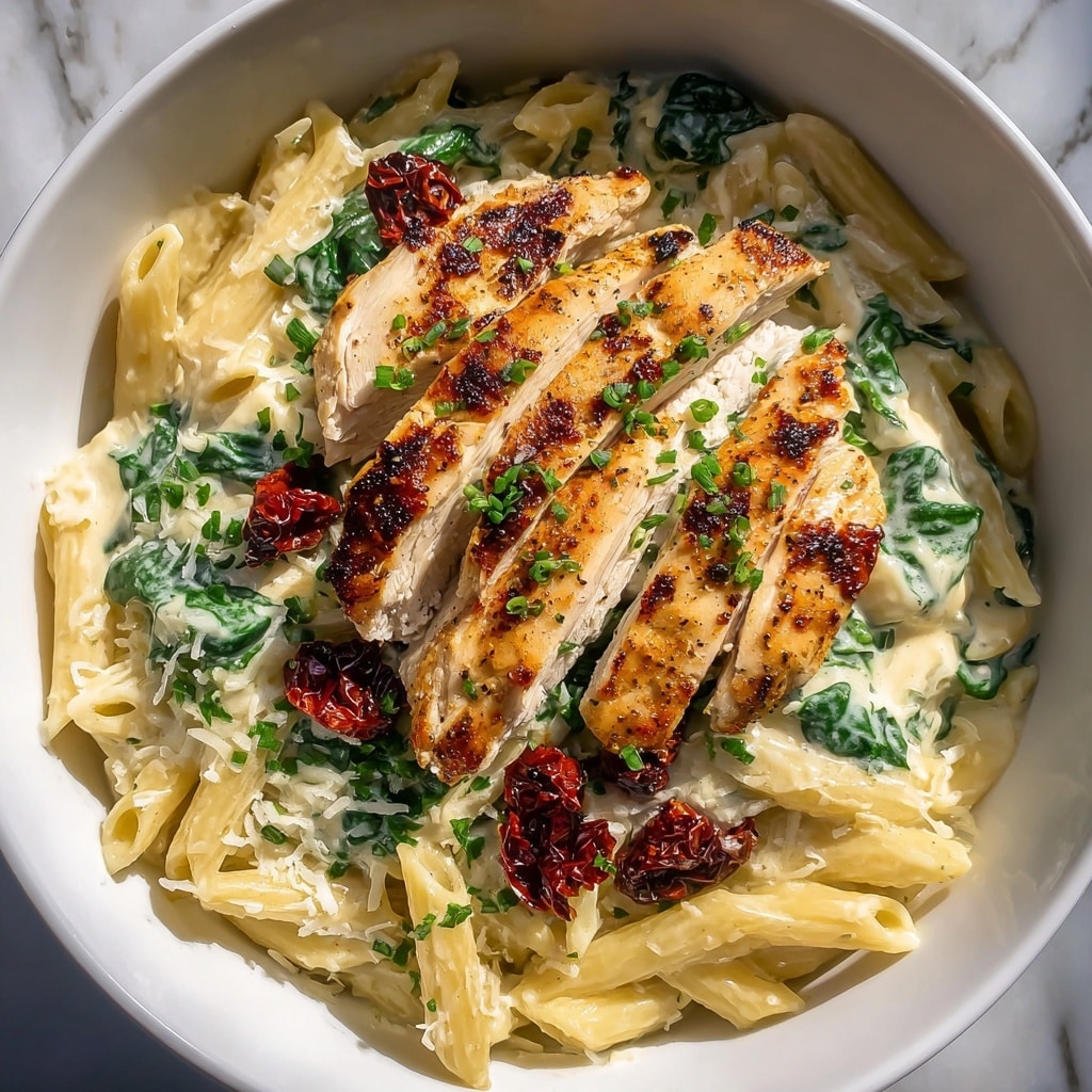 Creamy Tuscan Chicken Pasta Recipe - Recipe Image