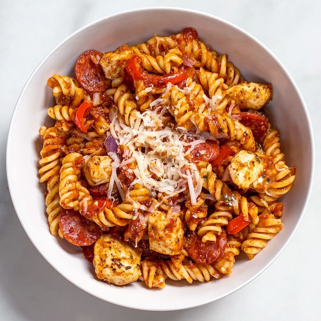 One-Pan Pizza Pasta Recipe - Recipe Image