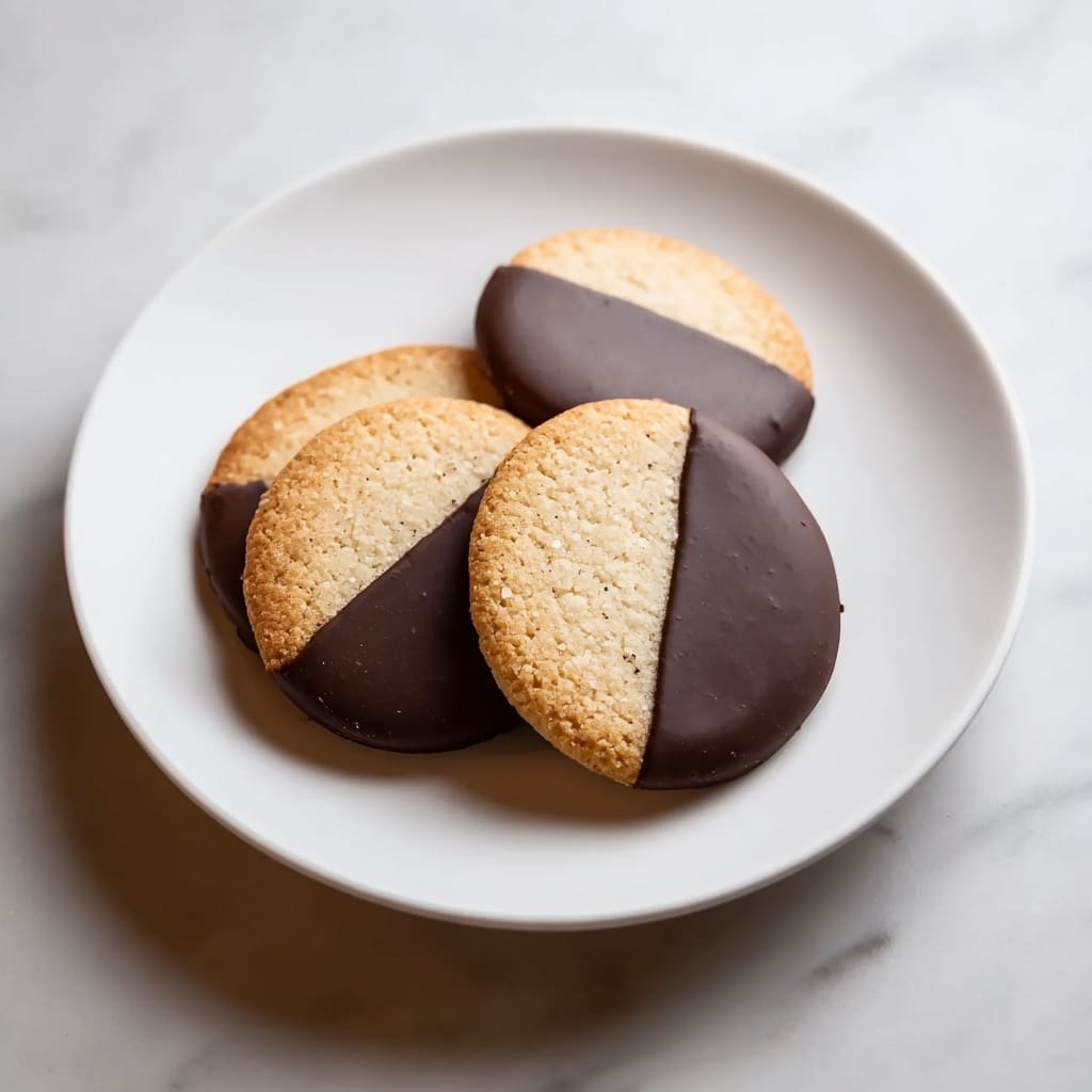 Vanilla Wafers Dipped in Melted Chocolate Recipe - Recipe Image