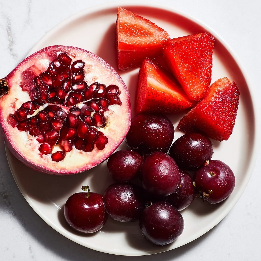 Pomegranate Vibrant Fruit Platter Recipe - Recipe Image