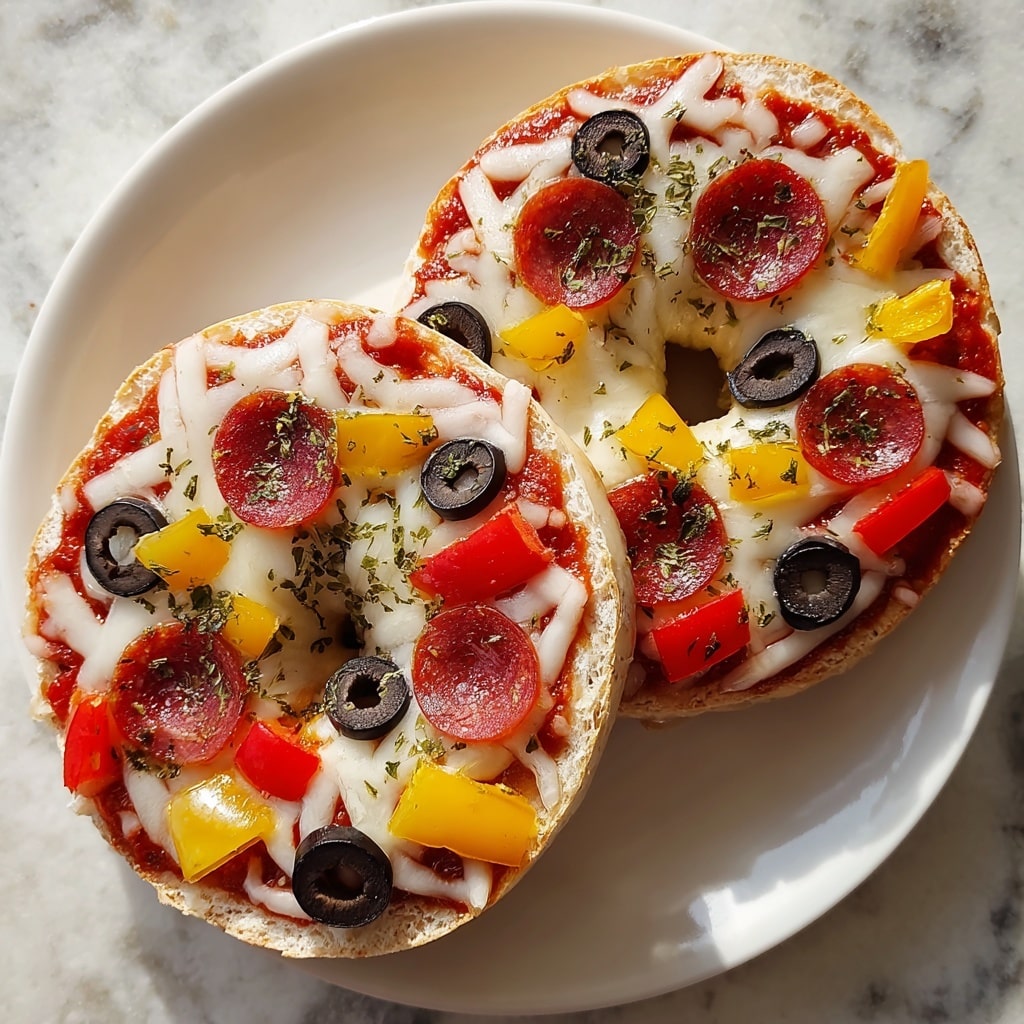 Mini Bagel Pizzas Recipe - Recipe Image