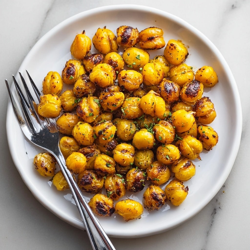 Spicy Roasted Chickpeas Snack Recipe - Recipe Image