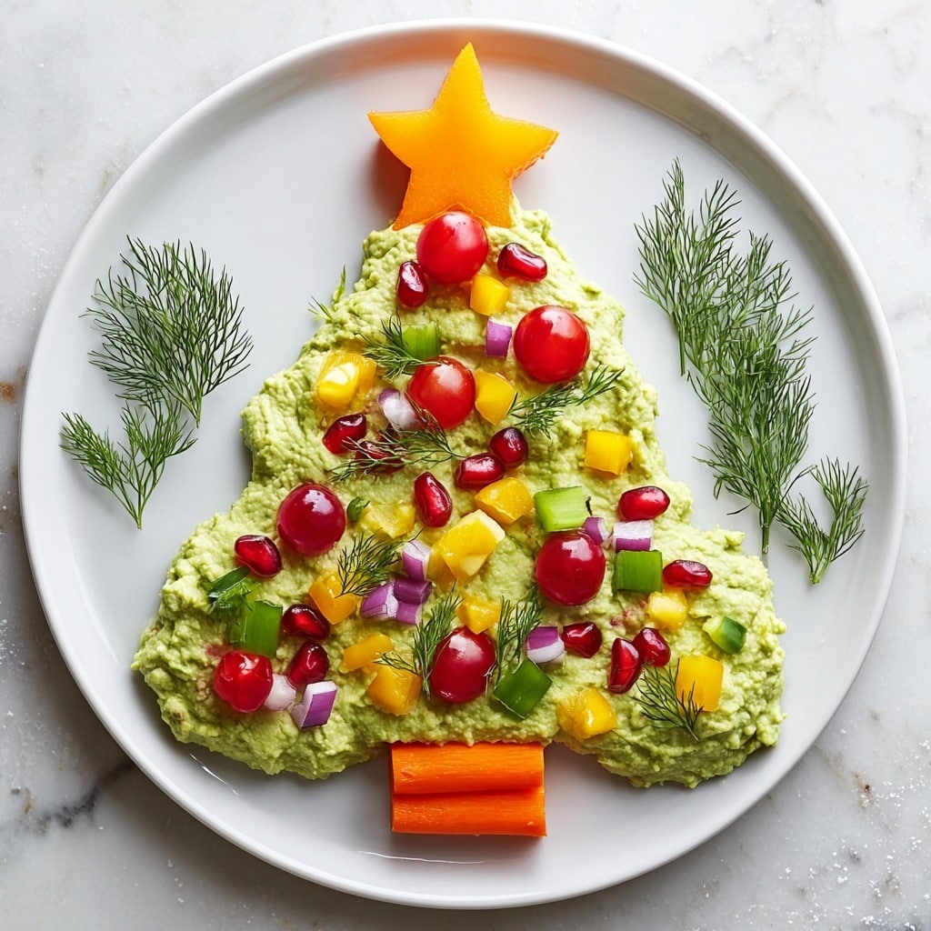Whipped Avocado Christmas Tree Recipe - Recipe Image