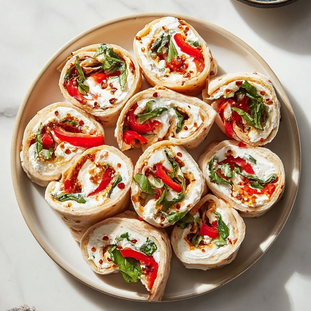 Christmas Scarf Tortilla Roll-Ups Recipe - Recipe Image