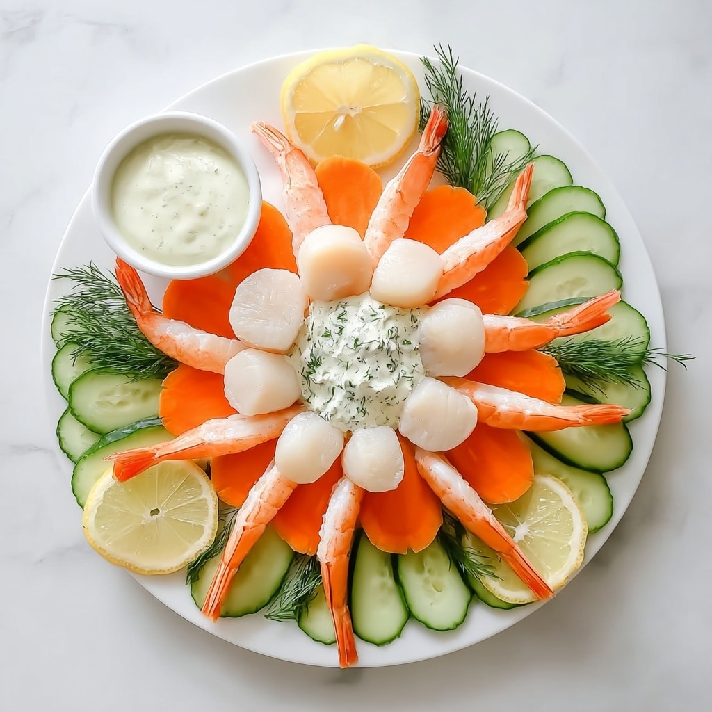 Starfish & Shell Seafood Appetizer Board Recipe - Recipe Image