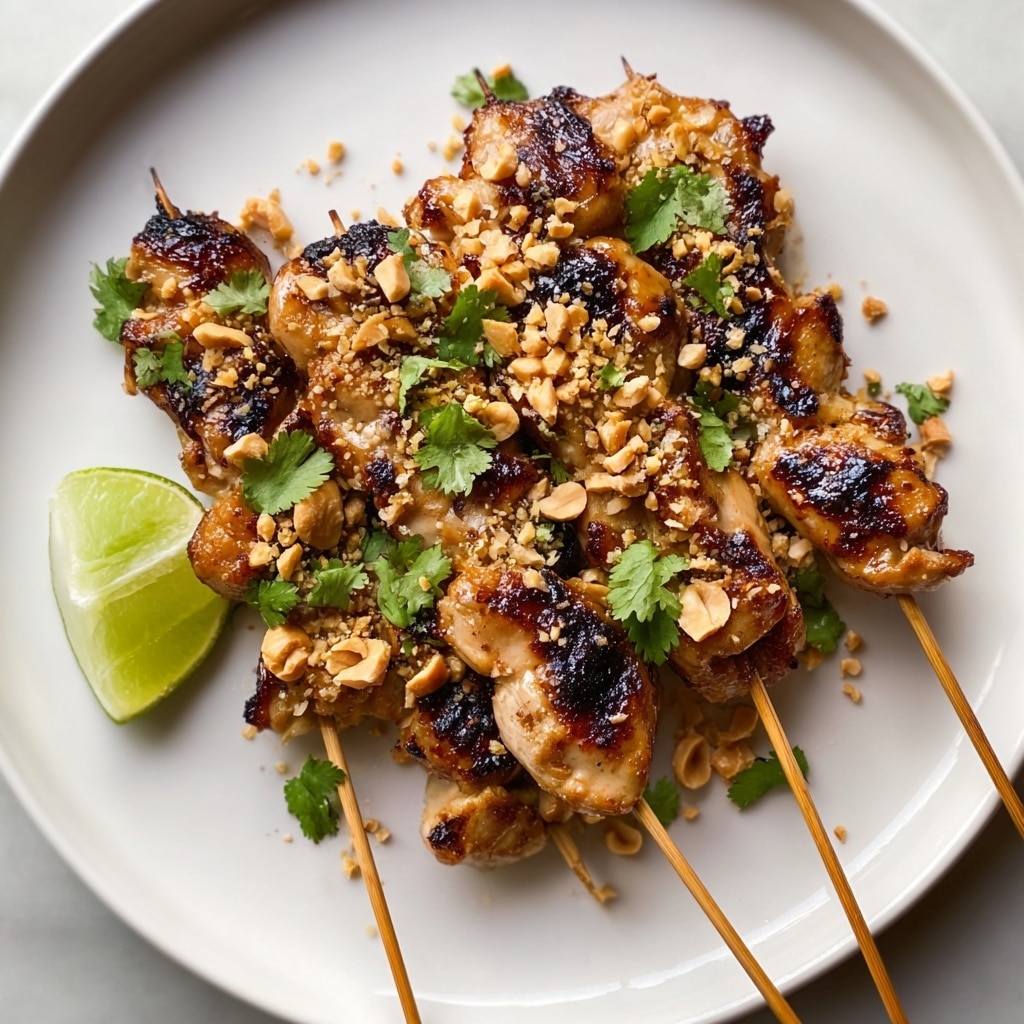 Spicy Peanut Chicken Skewers Recipe - Recipe Image