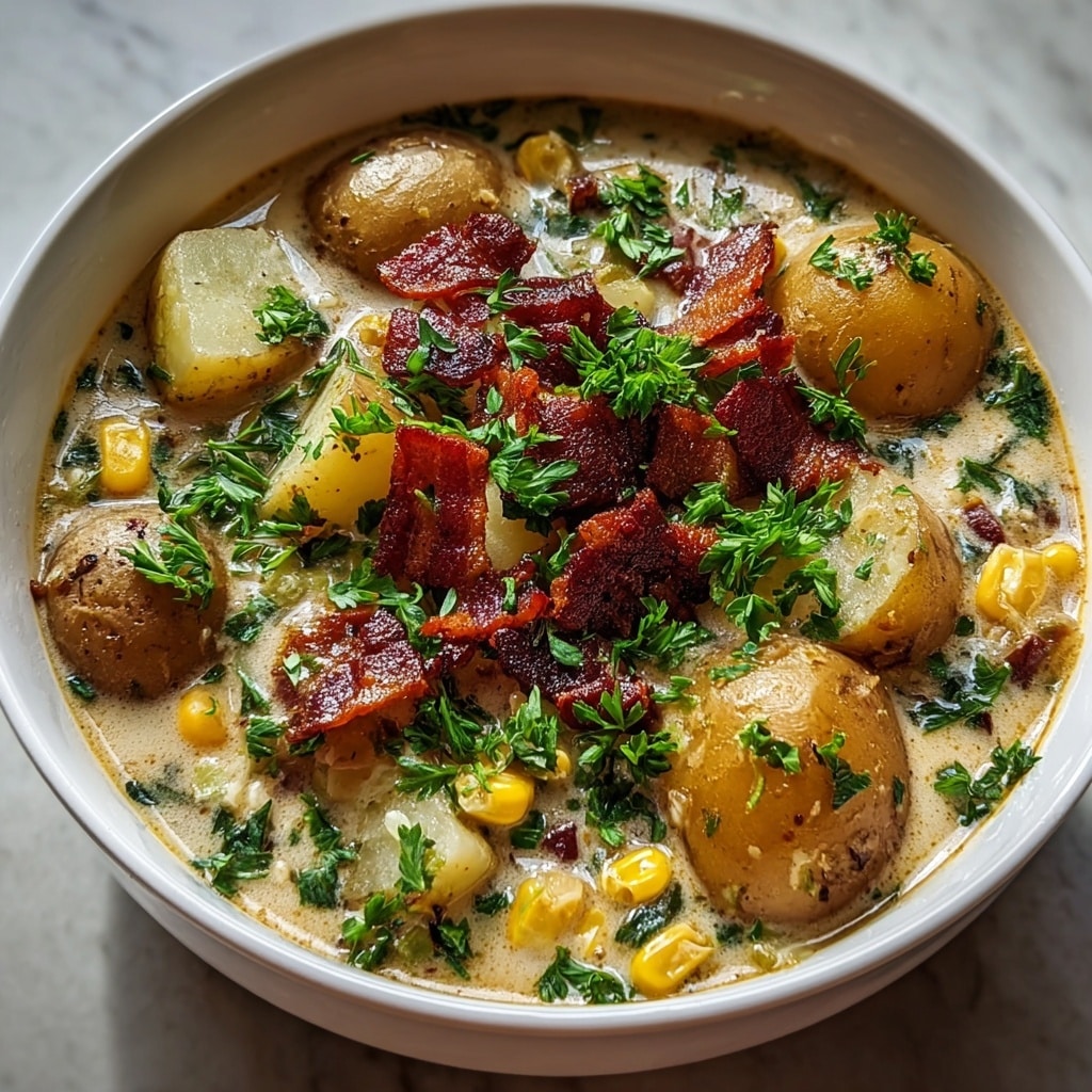 Light Ham Potato Chowder Recipe - Recipe Image
