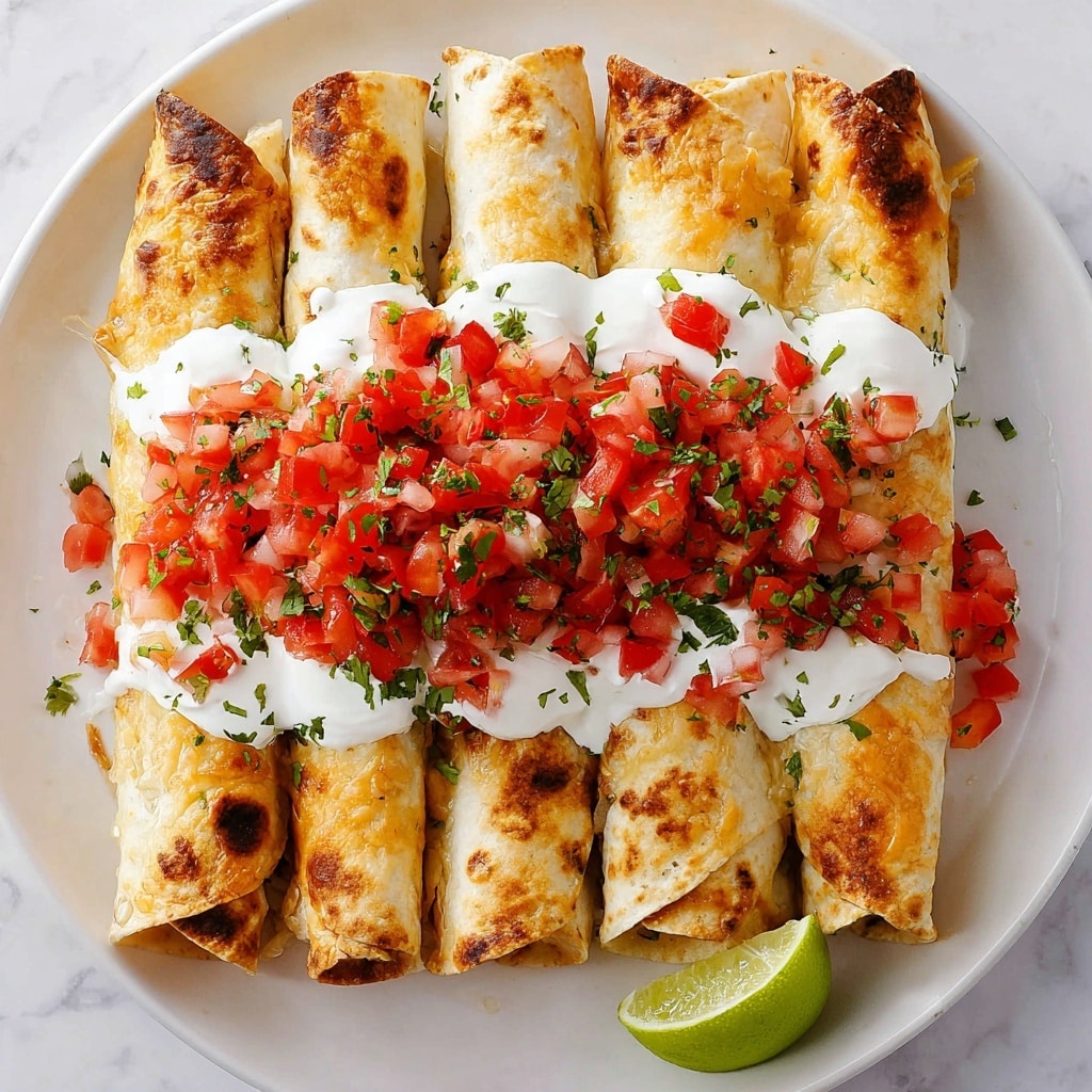 Baked Chicken Taquitos Recipe - Recipe Image