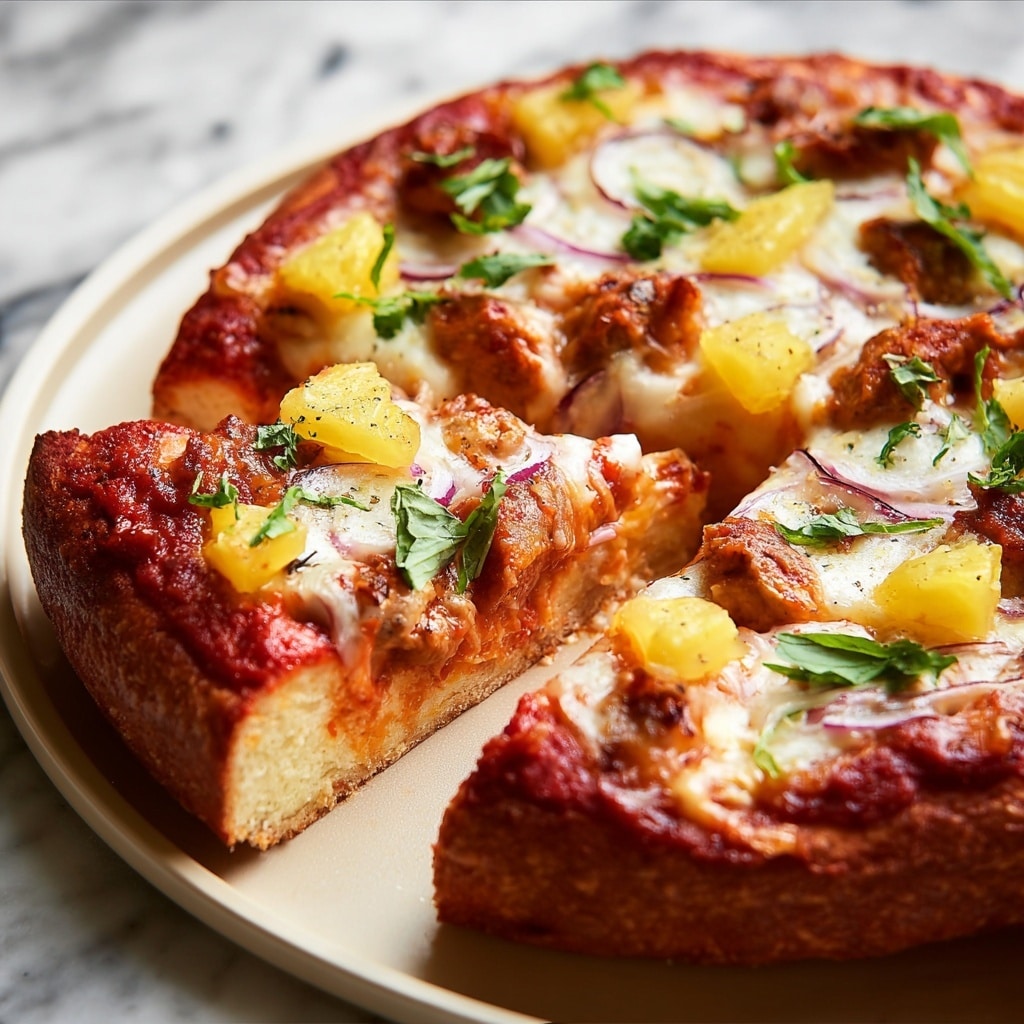 Hawaiian BBQ Chicken Pizza Recipe - Recipe Image