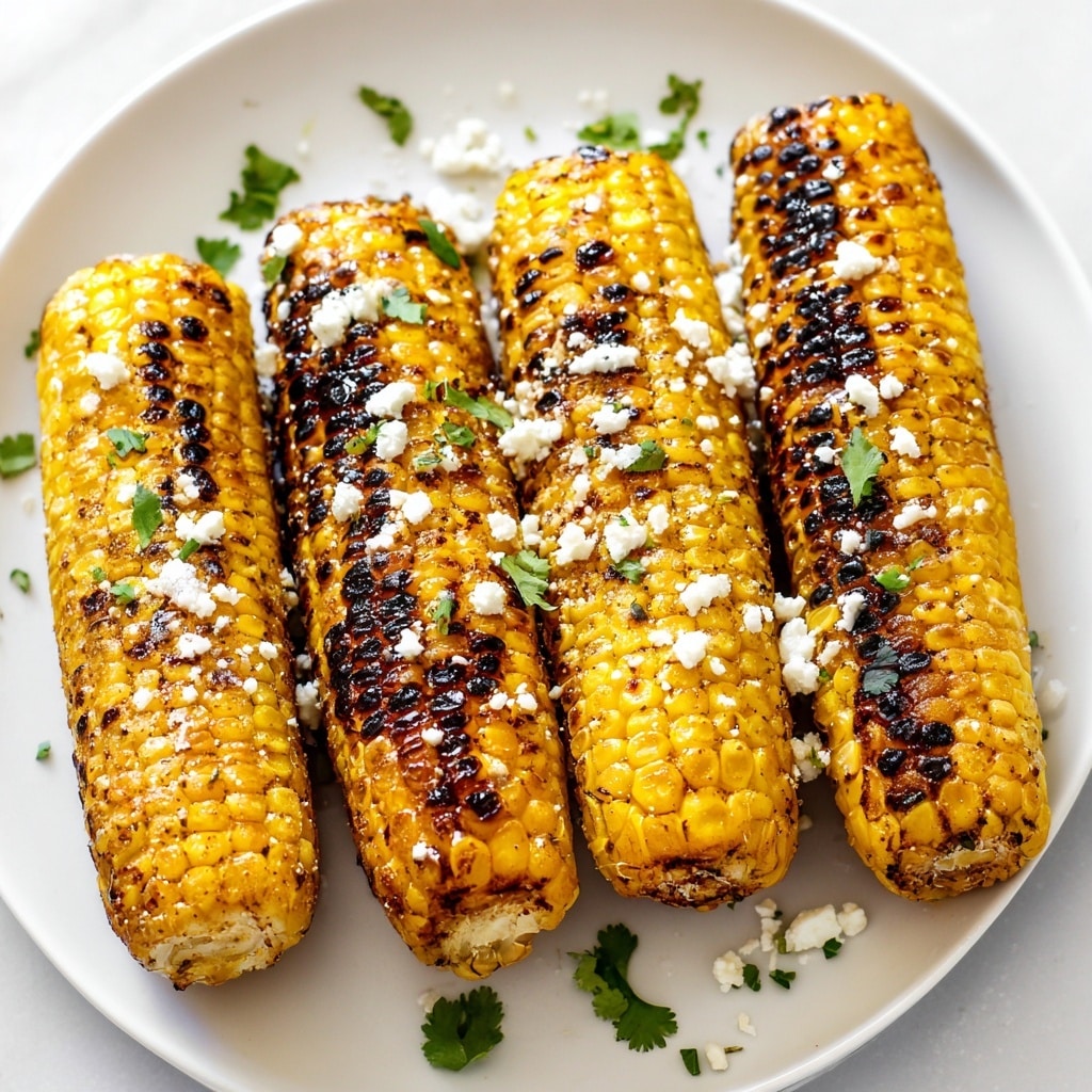 Grilled Corn with Cilantro-Lime Butter Recipe - Recipe Image