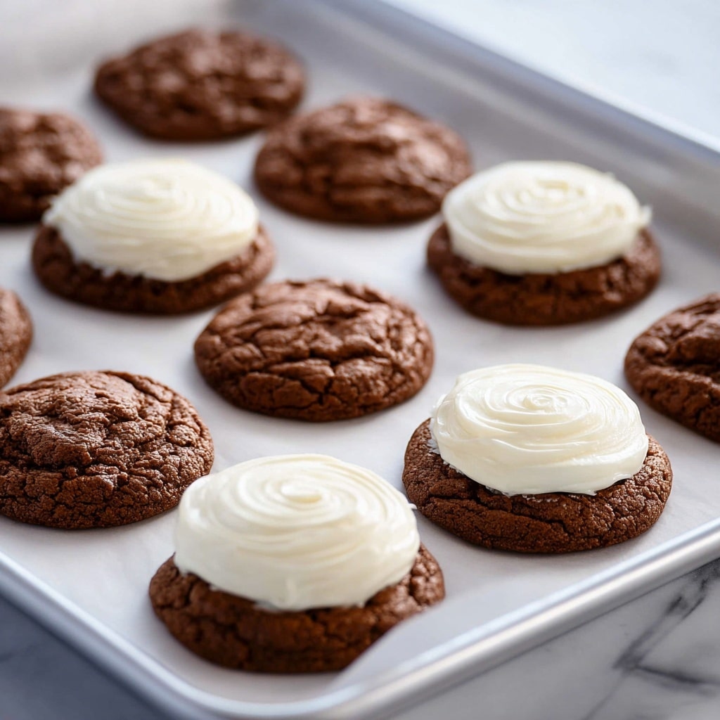 Brownie Mix Cookies with Cream Cheese Frosting Recipe - Recipe Image