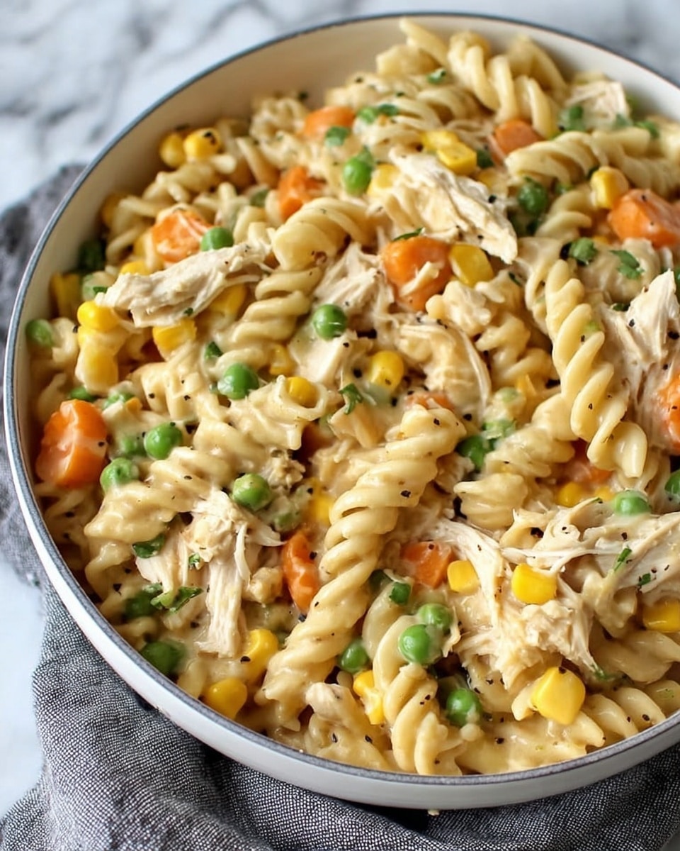 Chicken Pot Pie Pasta Recipe - Recipe Image