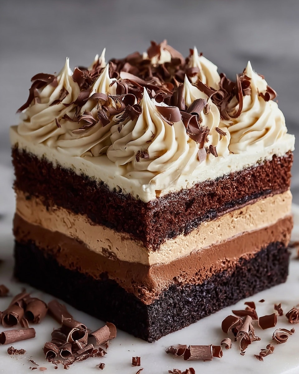 Brownie Refrigerator Cake Recipe - Recipe Image