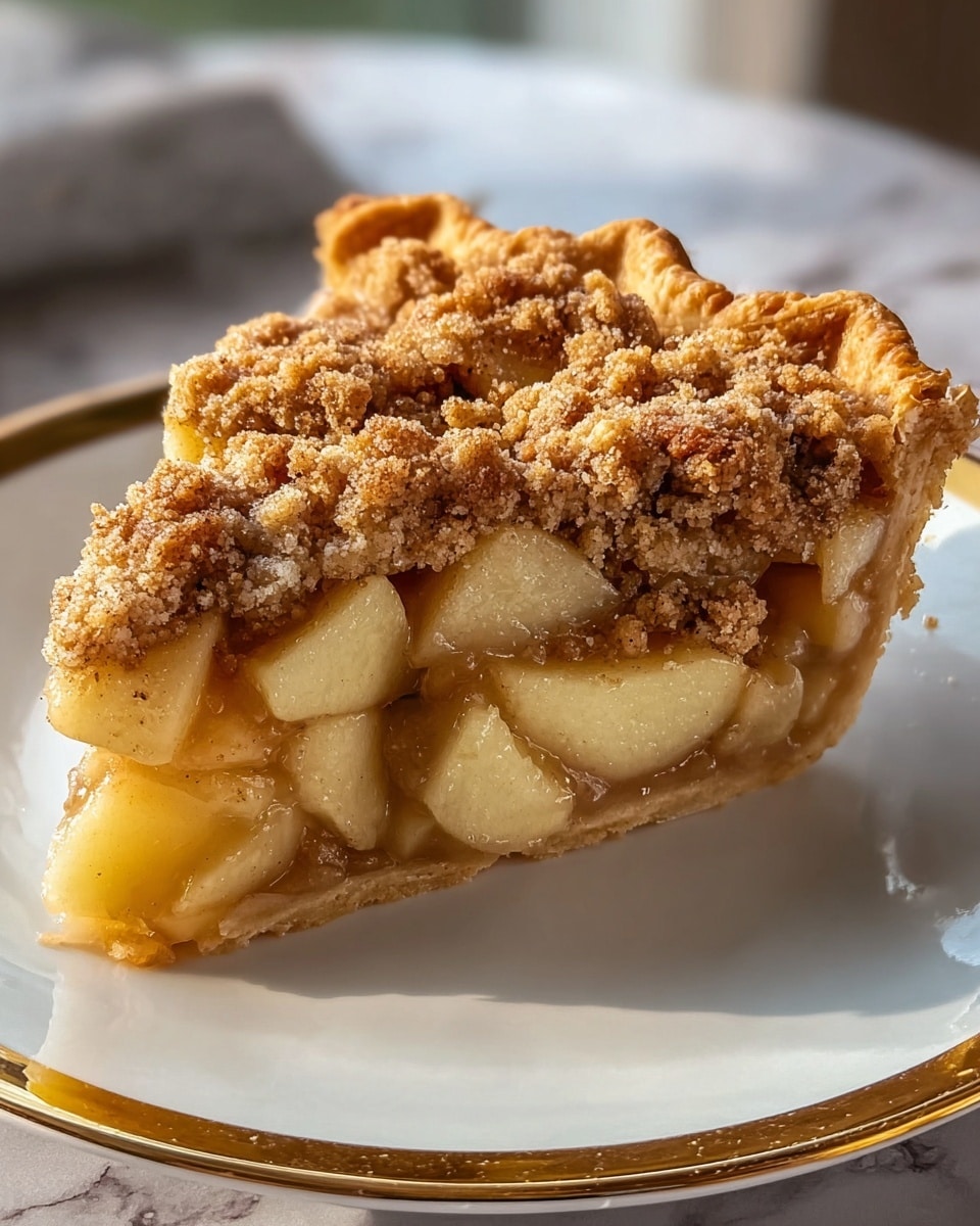 Sour Cream Apple Pie with Brown Sugar Streusel Recipe - Recipe Image