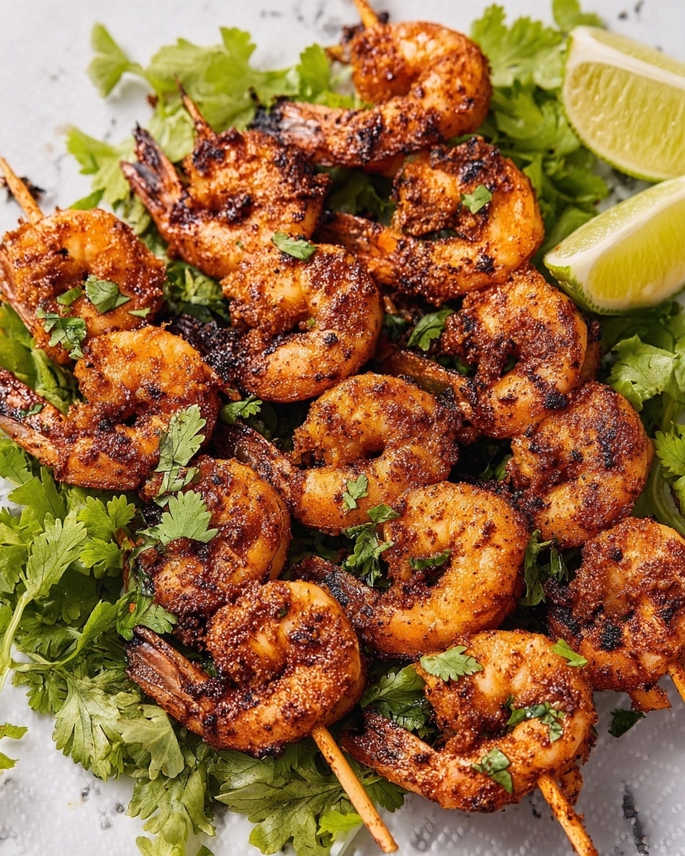 Grilled Cajun Shrimp Skewers Recipe - Recipe Image