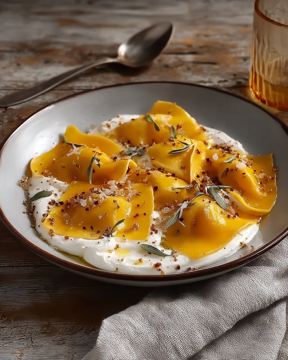 Red Kuri Squash and Goat’s Cheese Manti Recipe - Recipe Image