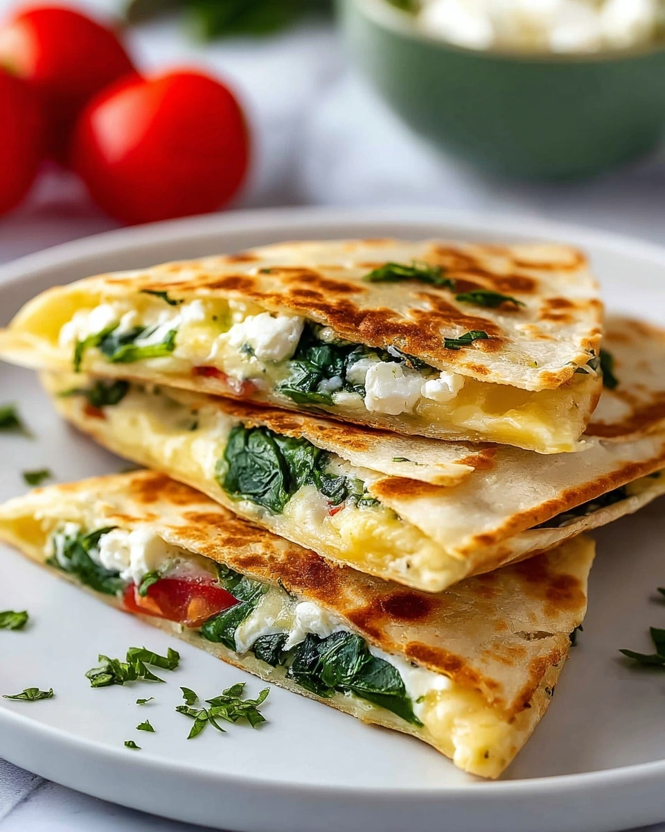 Spinach Feta Quesadillas Recipe - Recipe Image