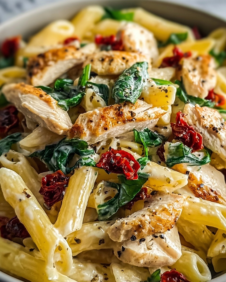 Tuscan Chicken Pasta: Creamy and Savory Recipe - Recipe Image