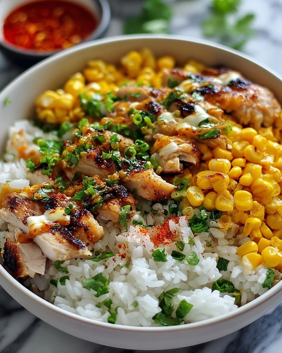 Easy Street Corn Chicken Rice Bowl Recipe - Recipe Image