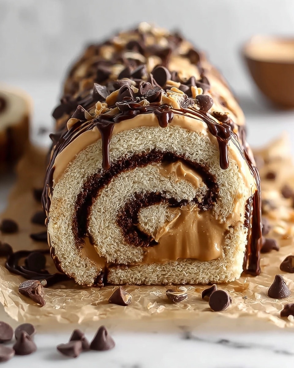 Chocolate Peanut Butter Dream Roll Recipe - Recipe Image