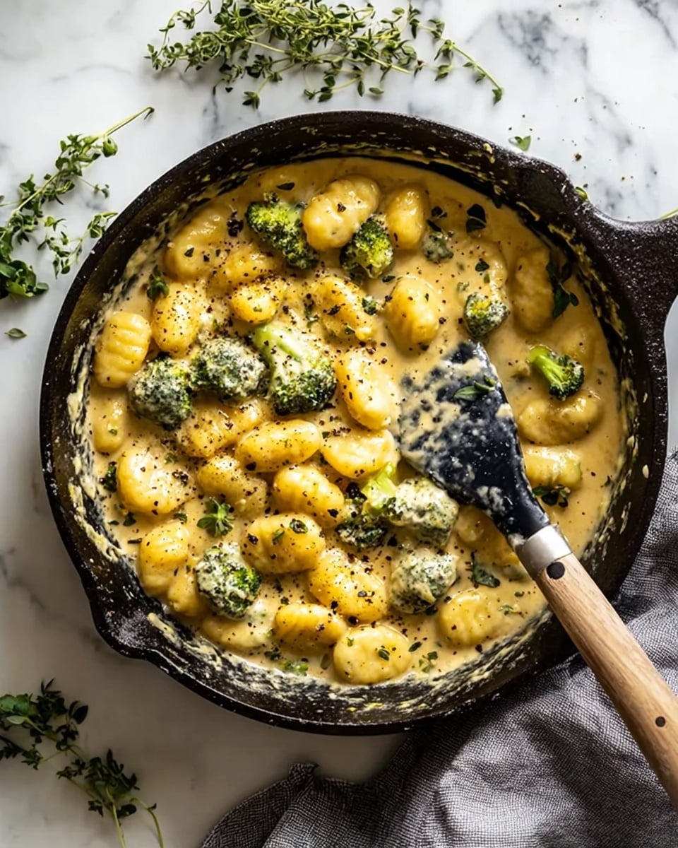 Creamy Lemon Pesto Gnocchi with Broccoli Recipe - Recipe Image