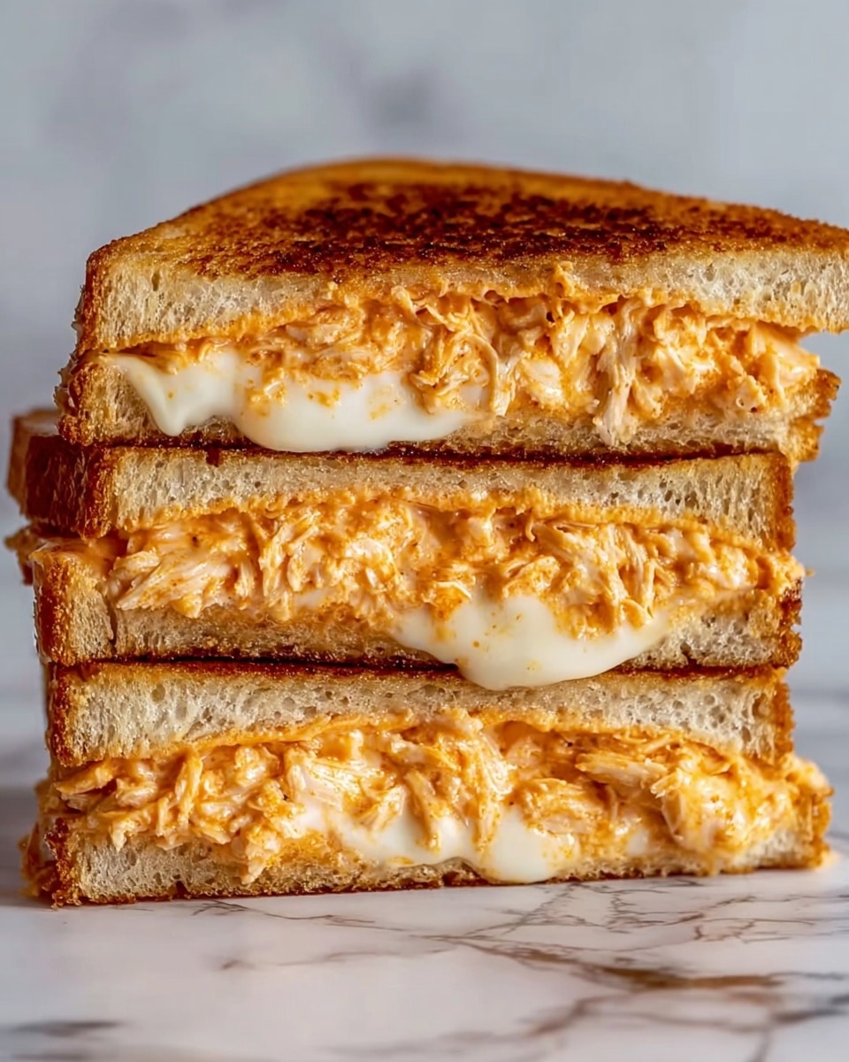 Buffalo Chicken Grilled Cheese Recipe - Recipe Image
