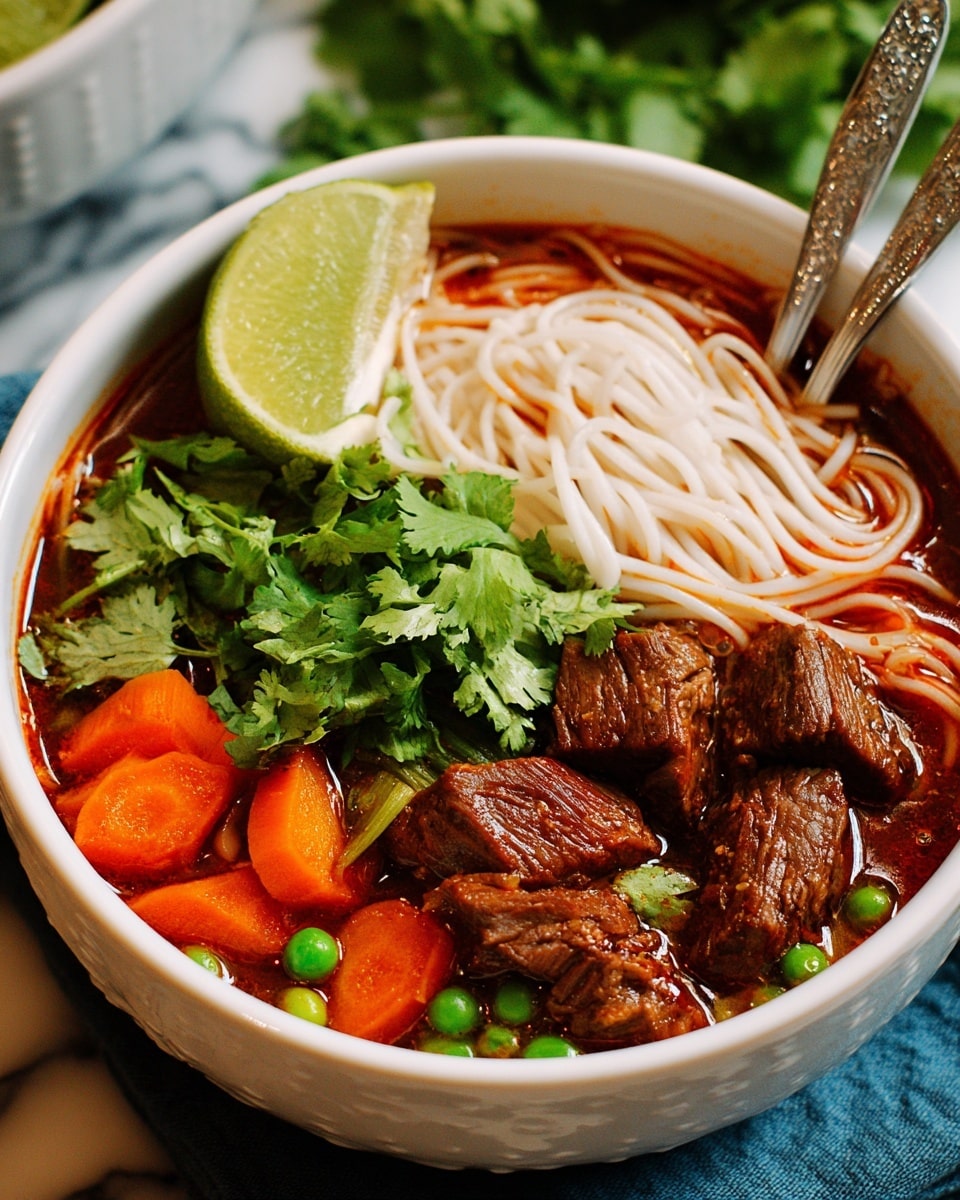 Bò Kho: Spicy Vietnamese Beef Stew with Noodles Recipe - Recipe Image