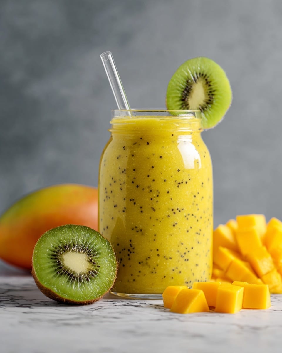 Mango Kiwi Smoothie Recipe - Recipe Image