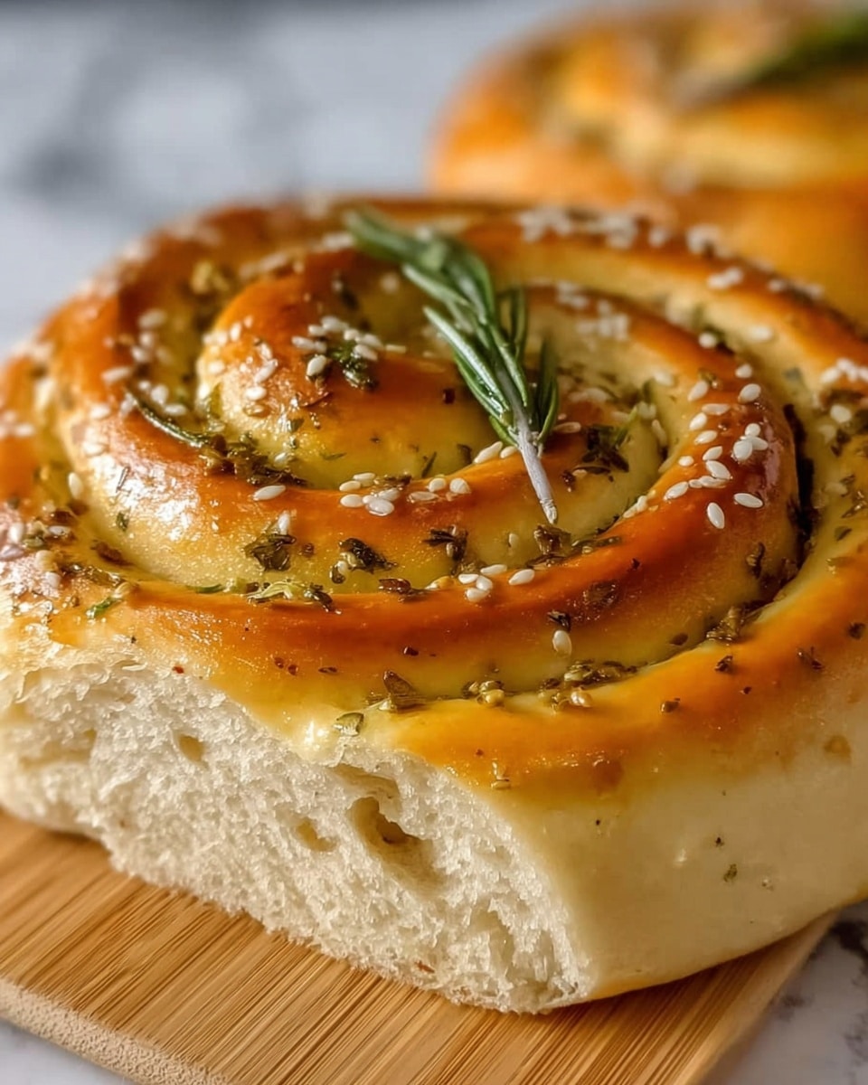 Rustic No Knead Rosemary Garlic Bread Recipe - Recipe Image