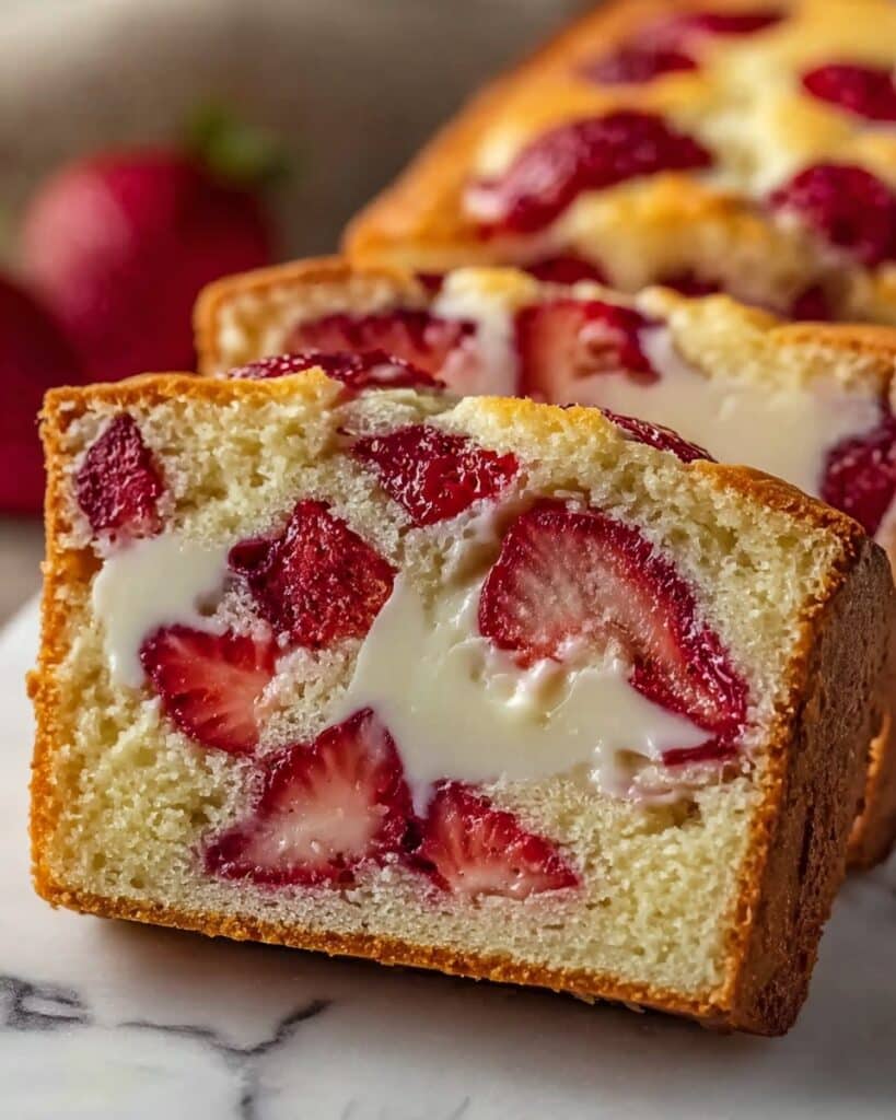 Sourdough White Chocolate Chip Strawberry Bread Recipe