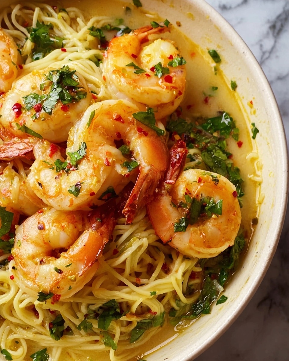 Thai Shrimp Coconut Noodle Soup Recipe - Recipe Image