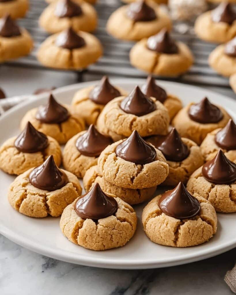 Homemade Peanut Butter Kiss Cookies Recipe