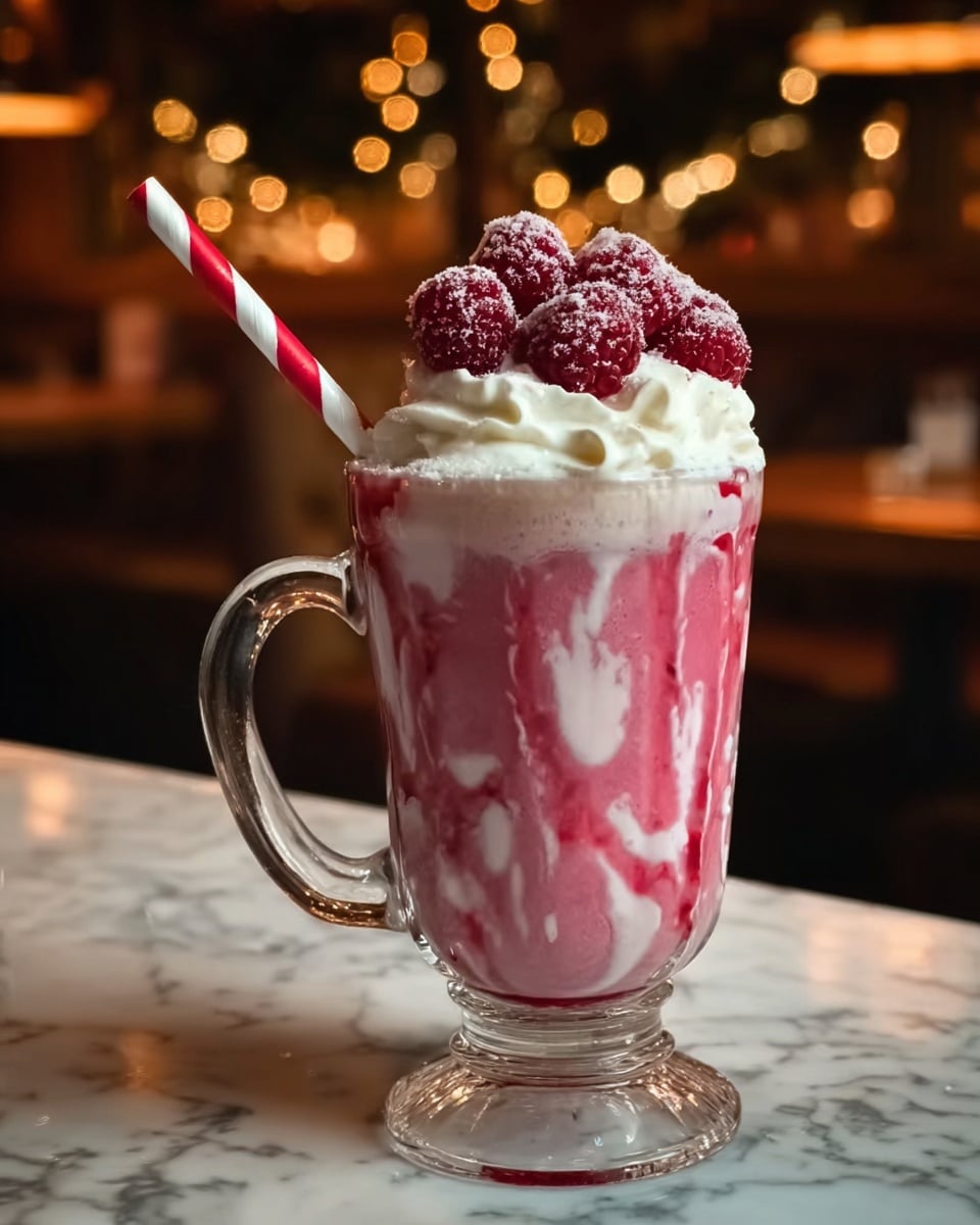 Candy Cane Christmas Punch Recipe - Recipe Image