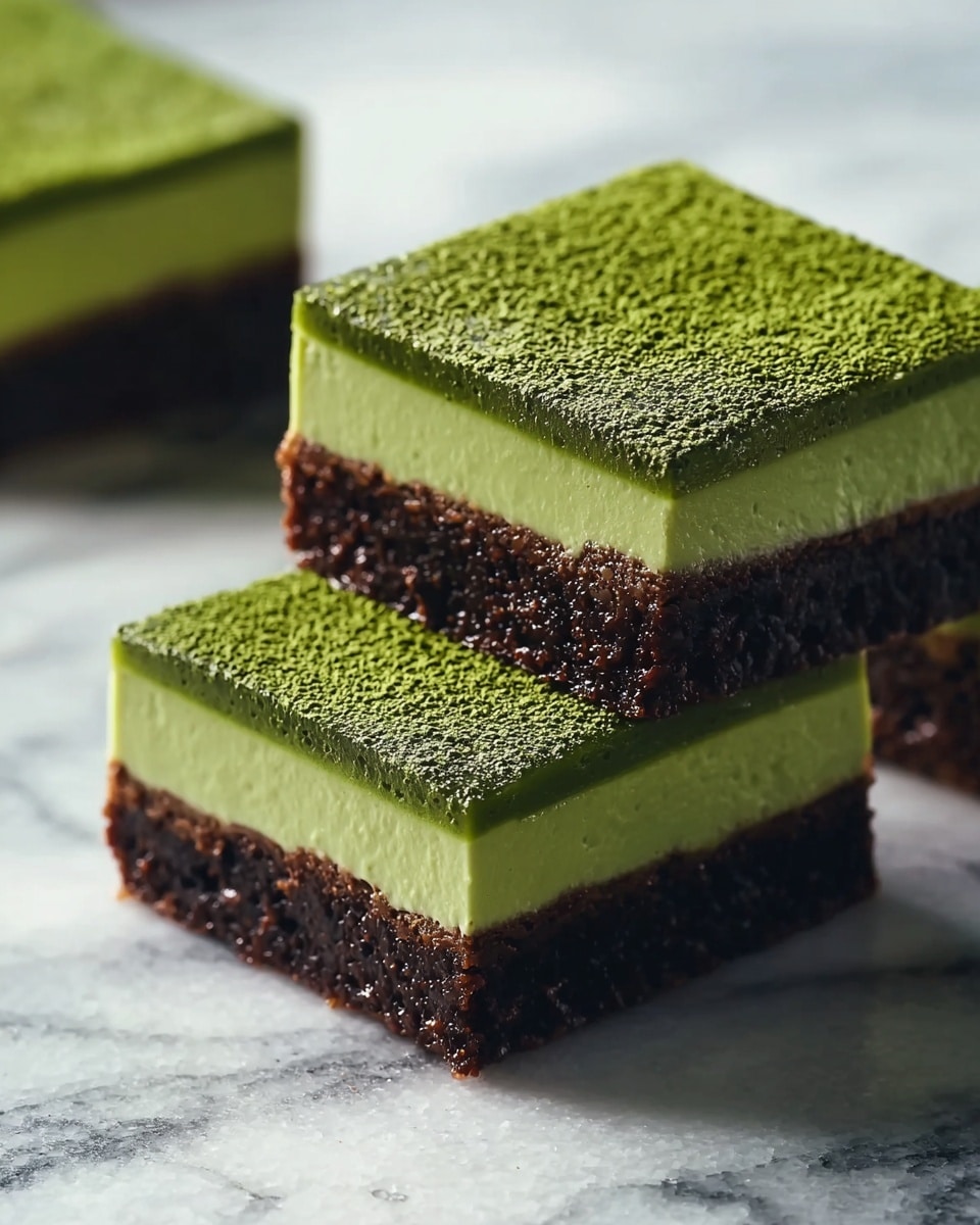 Matcha Mochi Brownies Recipe - Recipe Image