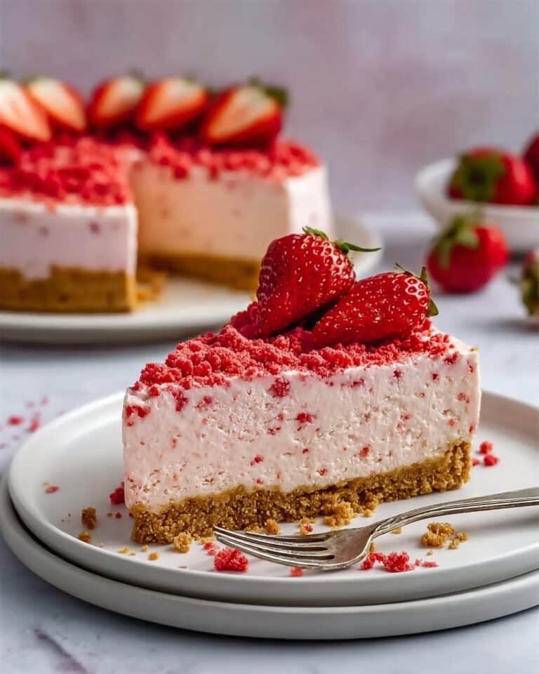 Strawberry Crunch Cheesecake Recipe