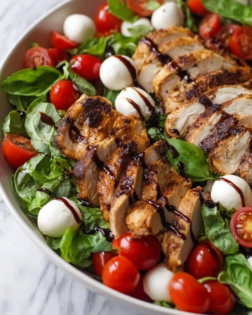 Balsamic Chicken Caprese Salad Recipe
