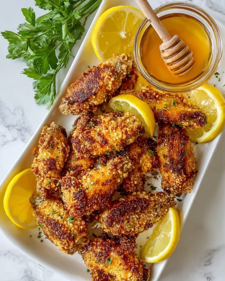 Lemon Pepper Chicken Tenders with Honey Butter Sauce Recipe