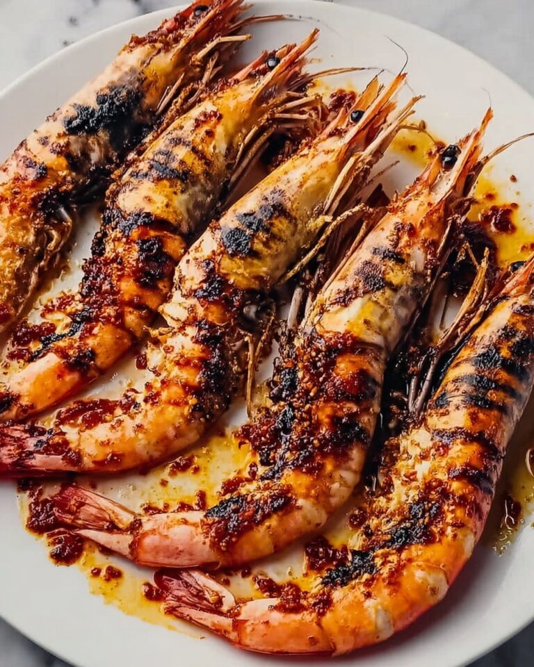 Char-Grilled King Prawns with Lemon Recipe