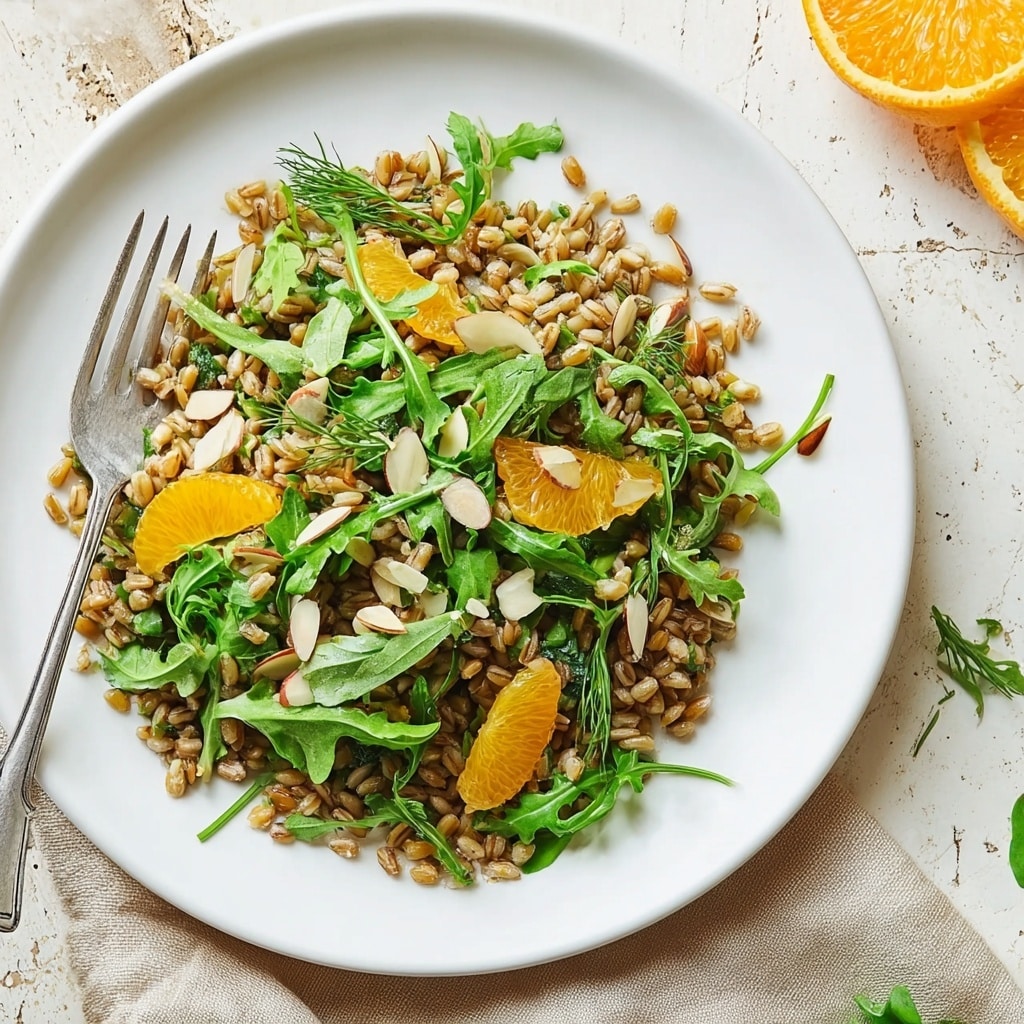Farro Salad With Fennel, Oranges, and Almonds Recipe - Recipe Image