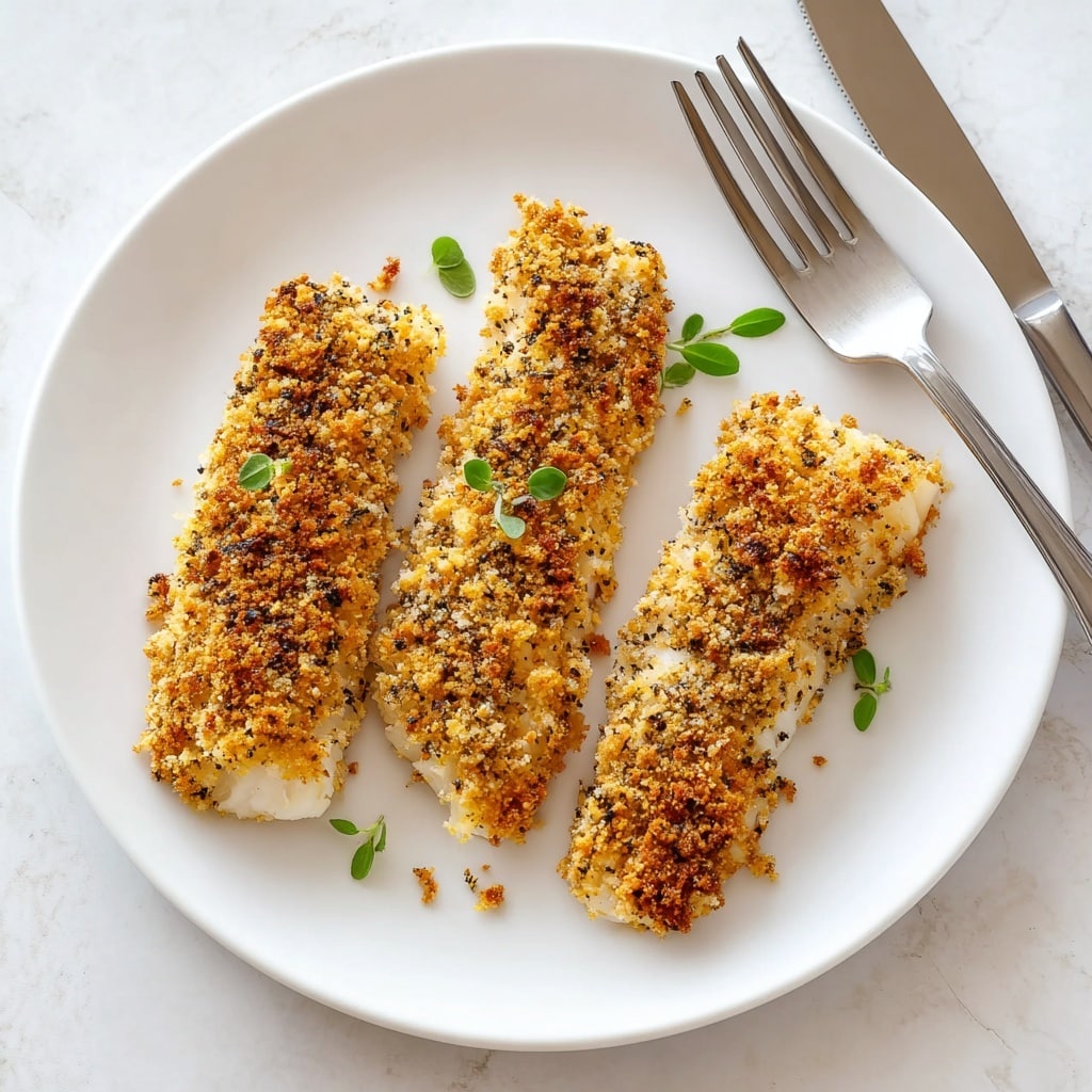 Crispy Oven-Baked Panko Chicken Strips Recipe - Recipe Image