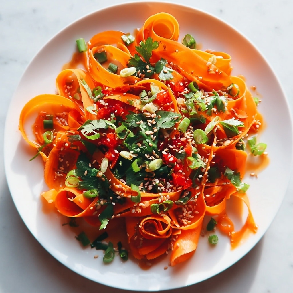 Carrot Ribbon Asian Salad Recipe - Recipe Image